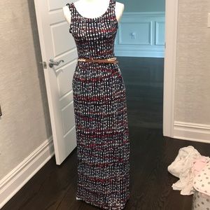 Printed maxi dress